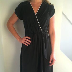 Vintage Satin Wrap Dress